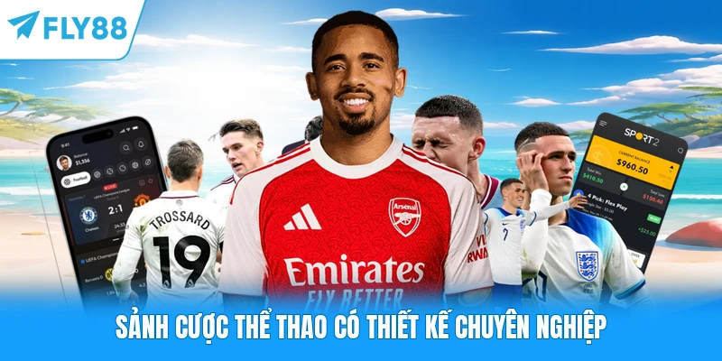 Sảnh cược thể thao có thiết kế chuyên nghiệp